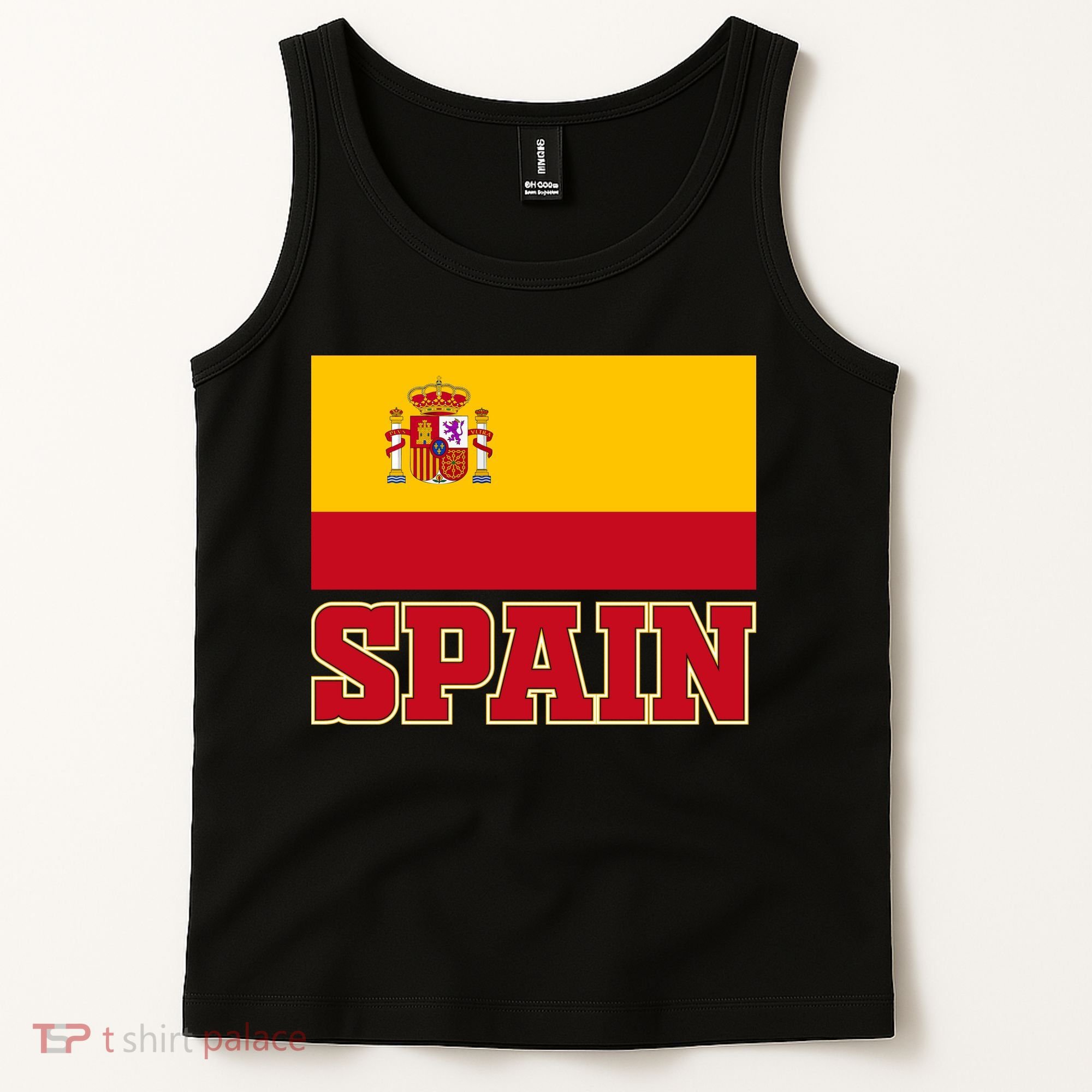 Spain Flag Spanish Soccer Fans Tank Top