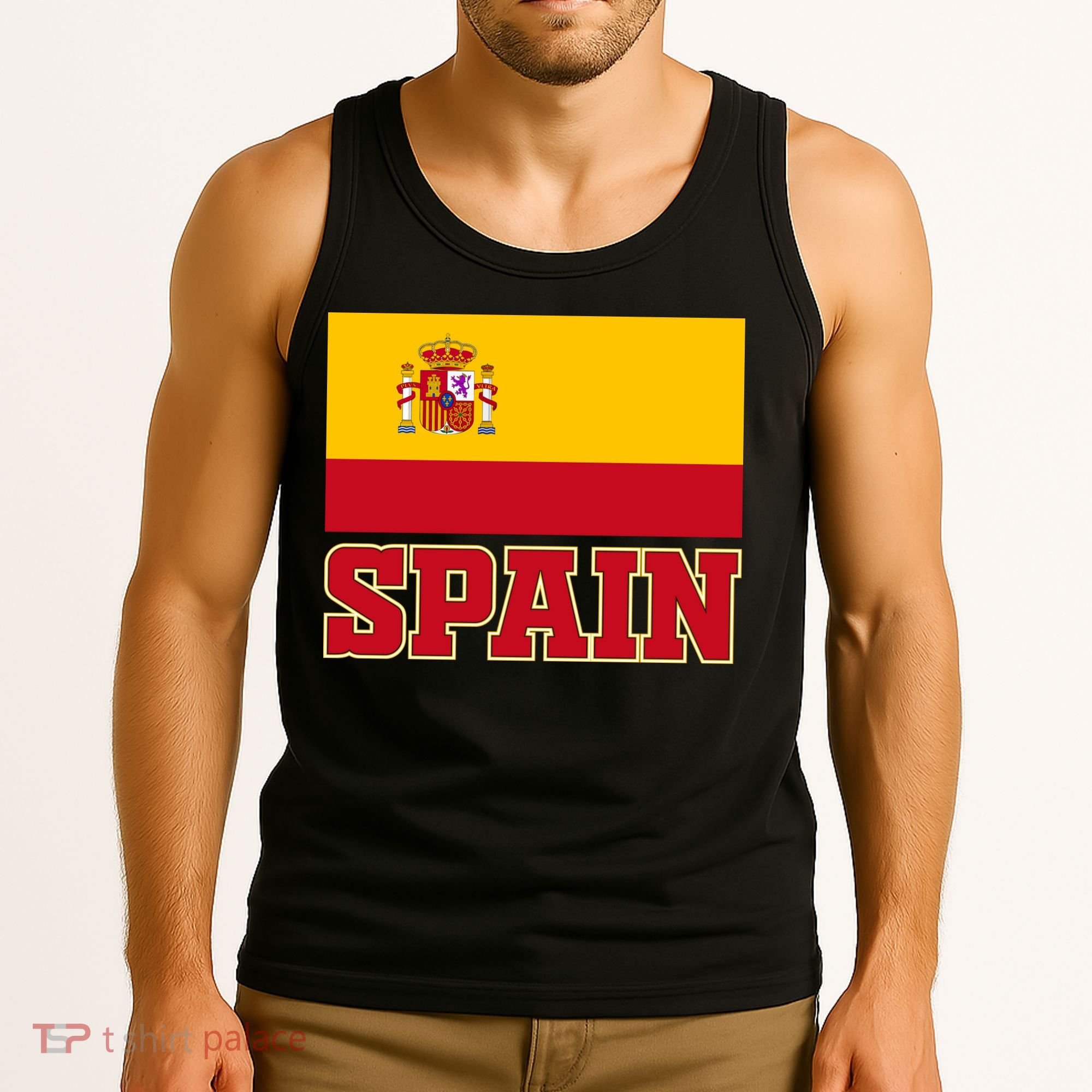 Spain Flag Spanish Soccer Fans Tank Top