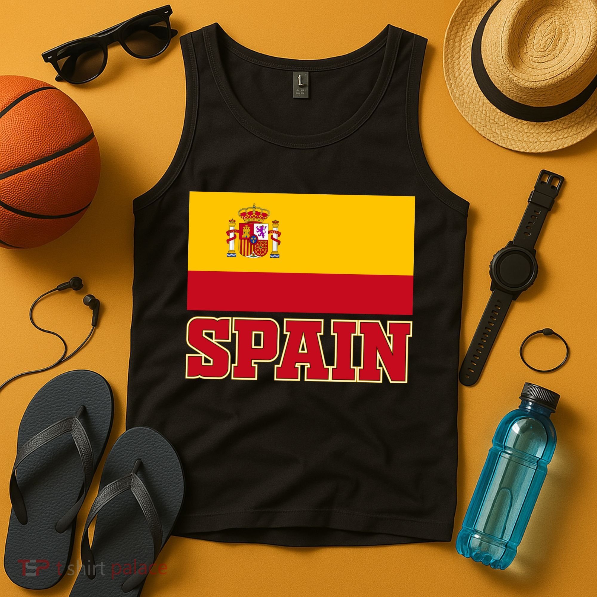 Spain Flag Spanish Soccer Fans Tank Top