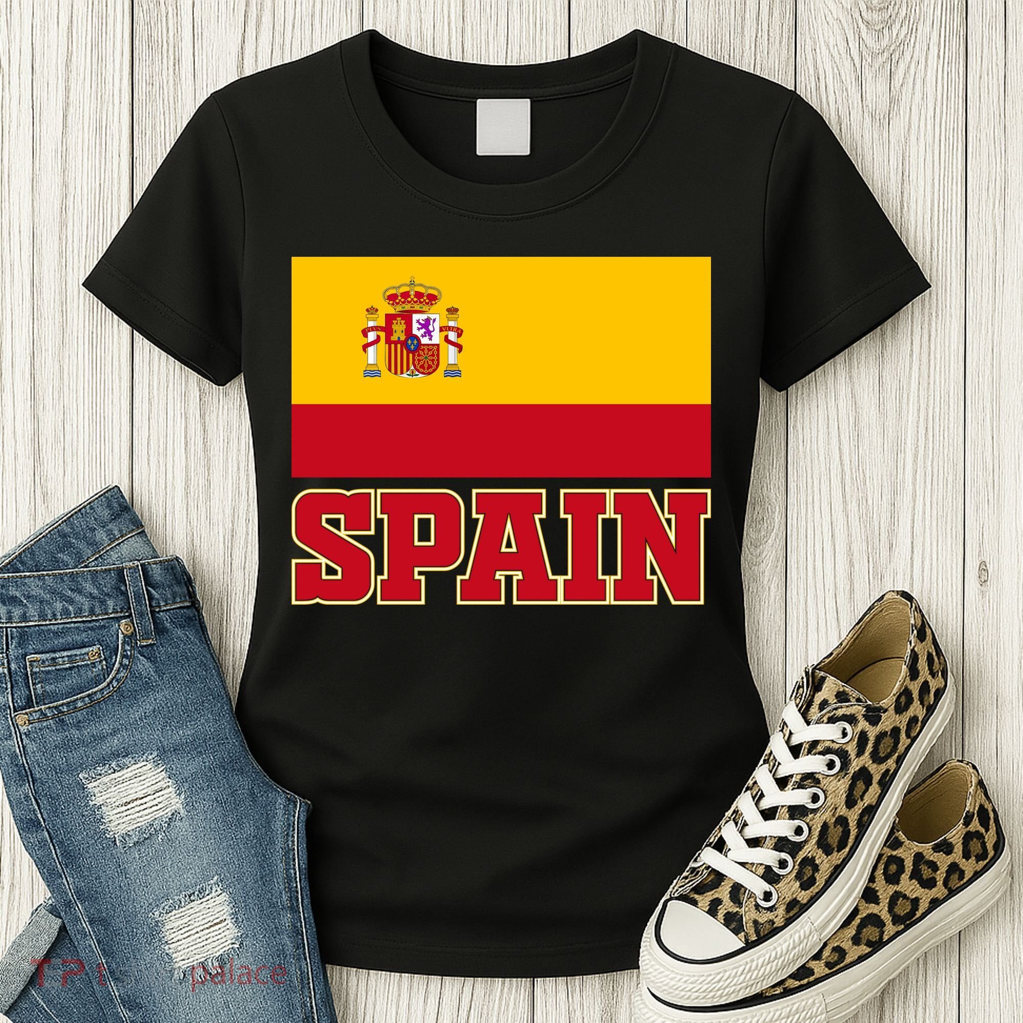 Spain Flag Spanish Soccer Fans Women's T-Shirt