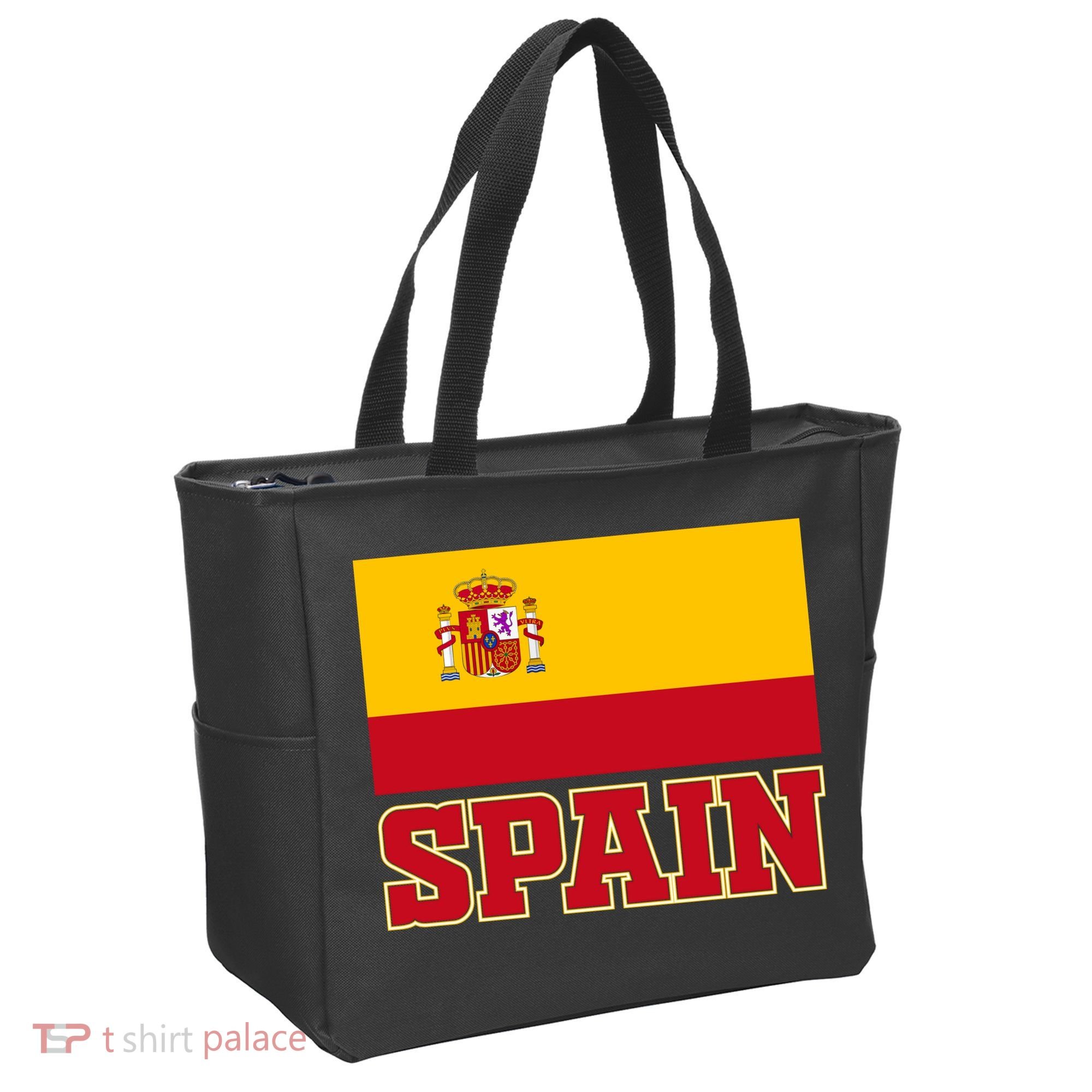 Spain Flag Spanish Soccer Fans Tote Bag