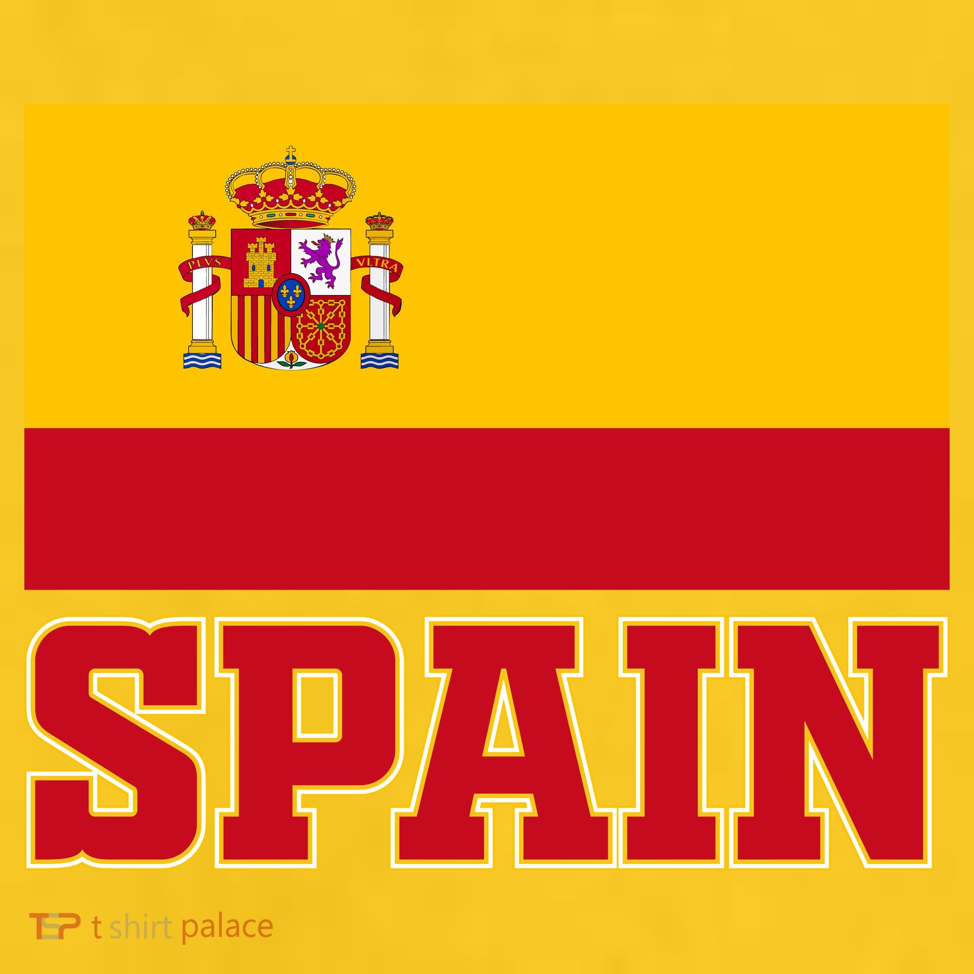 Spain Flag Spanish Soccer Fans Kids T-Shirt