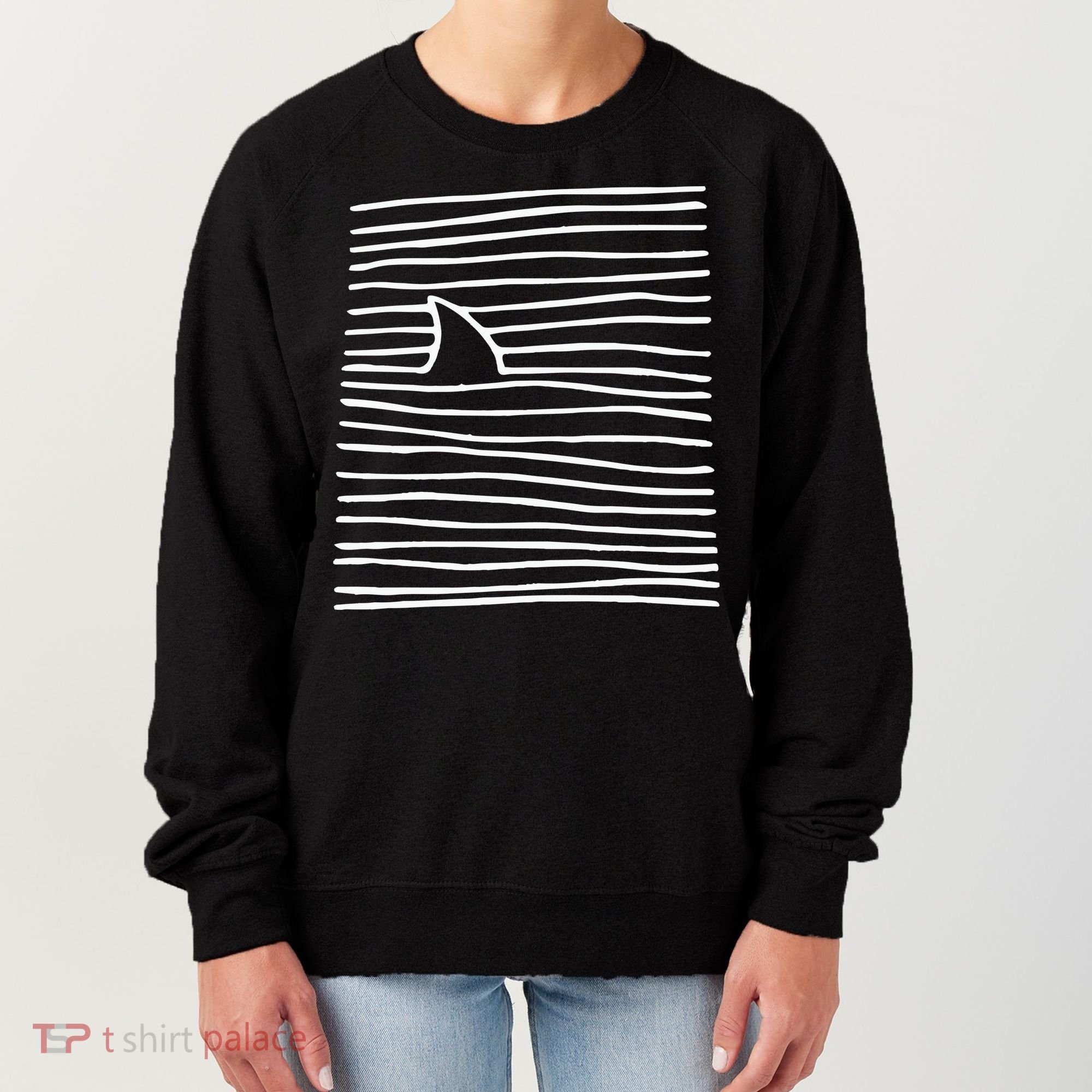 Shark Fin Shark Swimming Women's Sweatshirt
