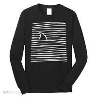 Shark Fin Shark Swimming Long Sleeve Shirt thumb 0