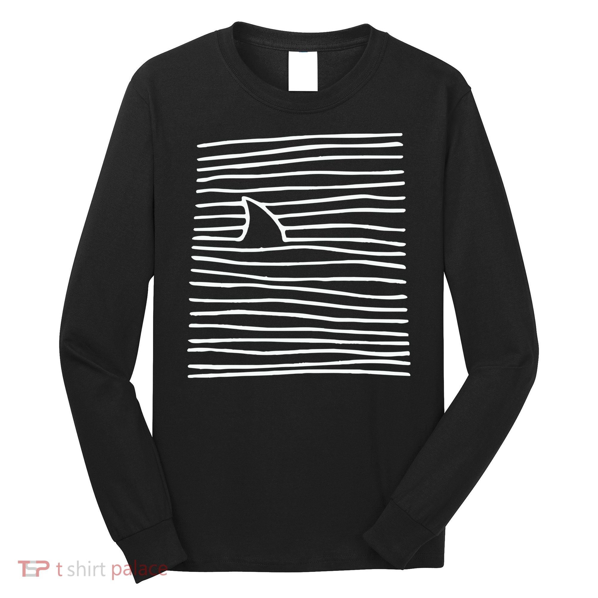 Shark Fin Shark Swimming Long Sleeve Shirt