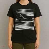 Shark Fin Shark Swimming T-Shirt thumb 4