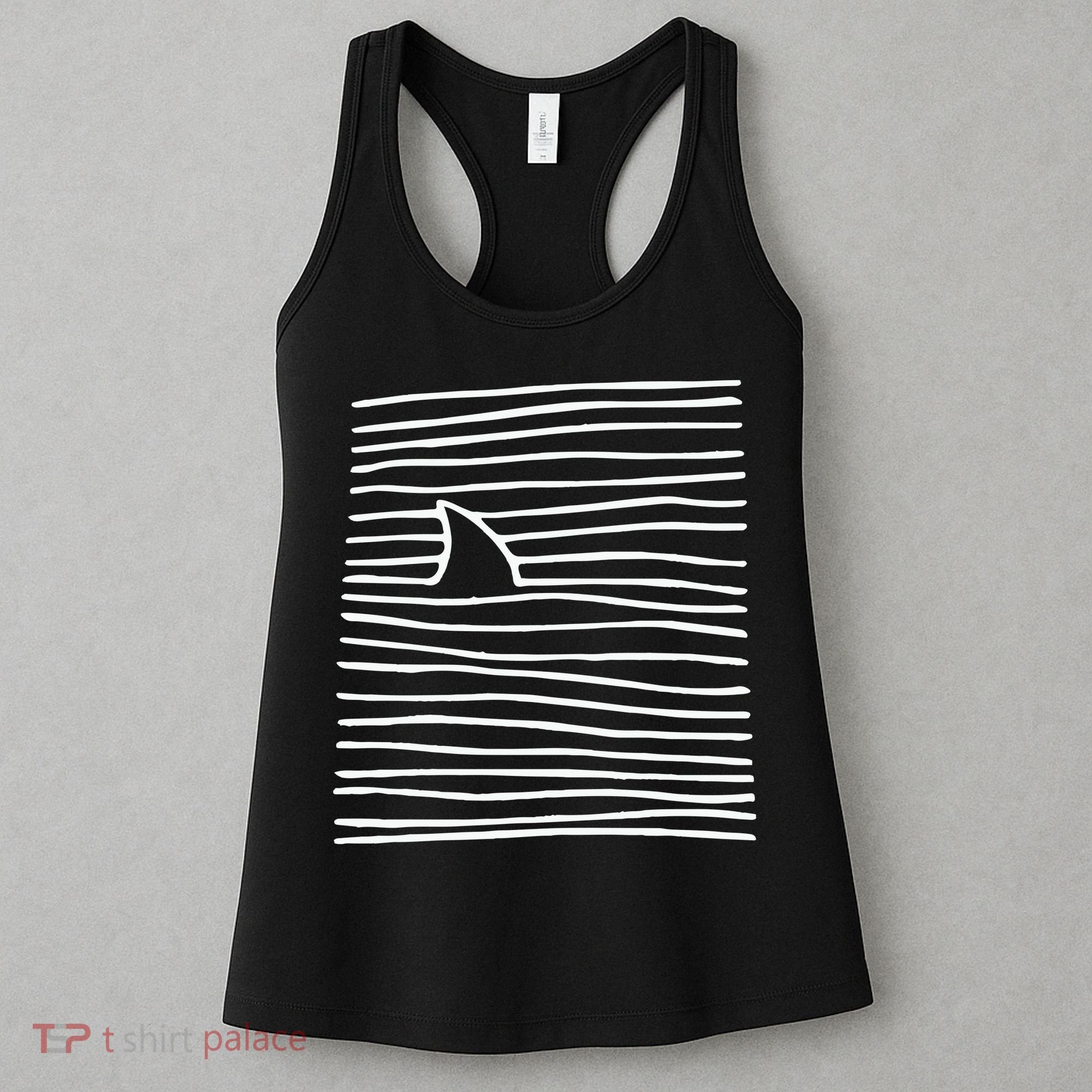 Shark Fin Shark Swimming Women's Tank Top