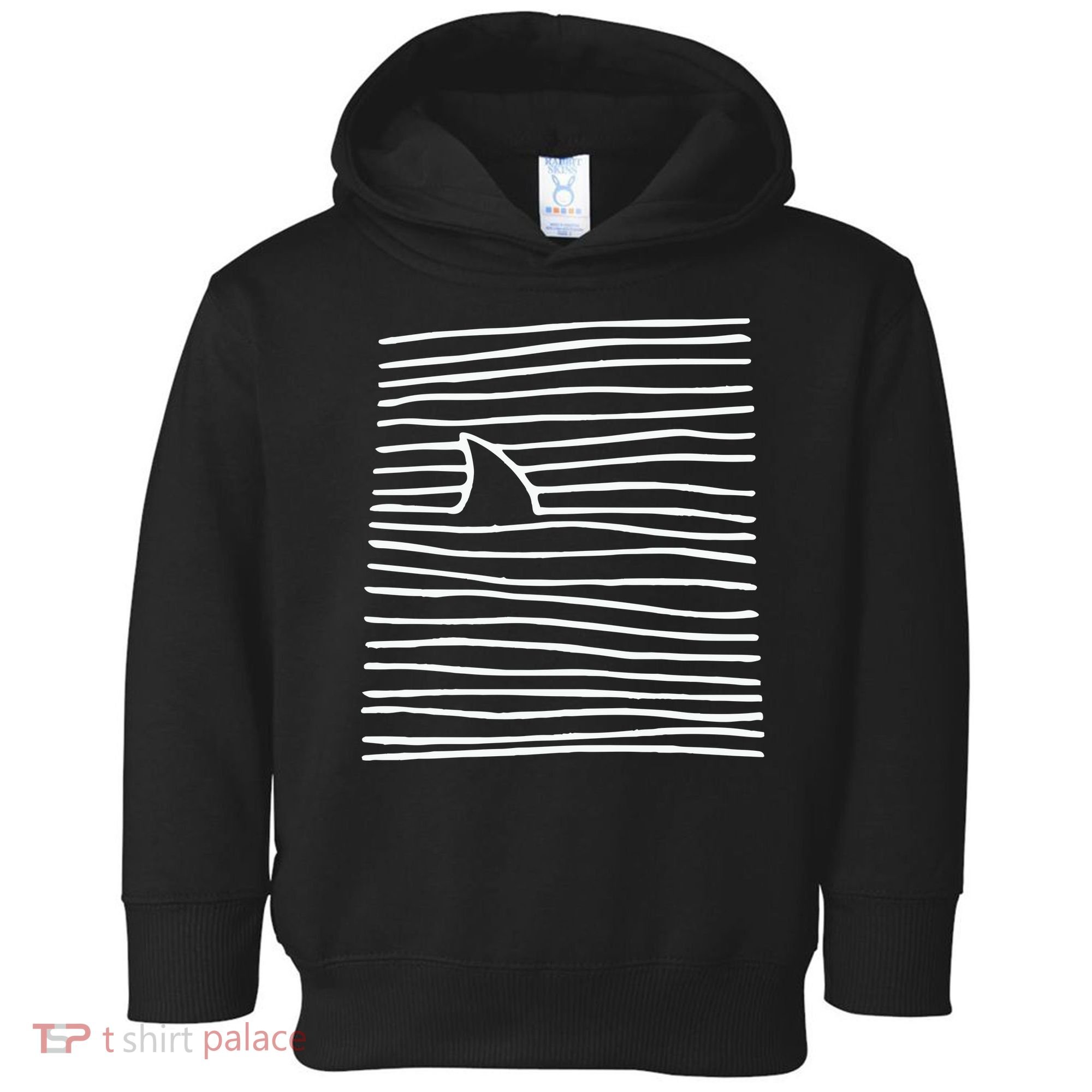 Shark Fin Shark Swimming Toddler Hoodie
