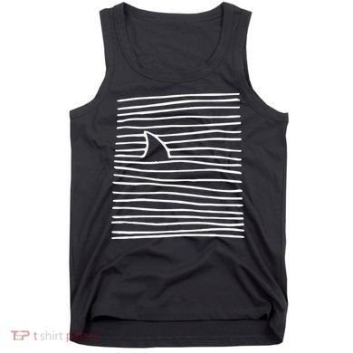 Shark Fin Shark Swimming Tank Top