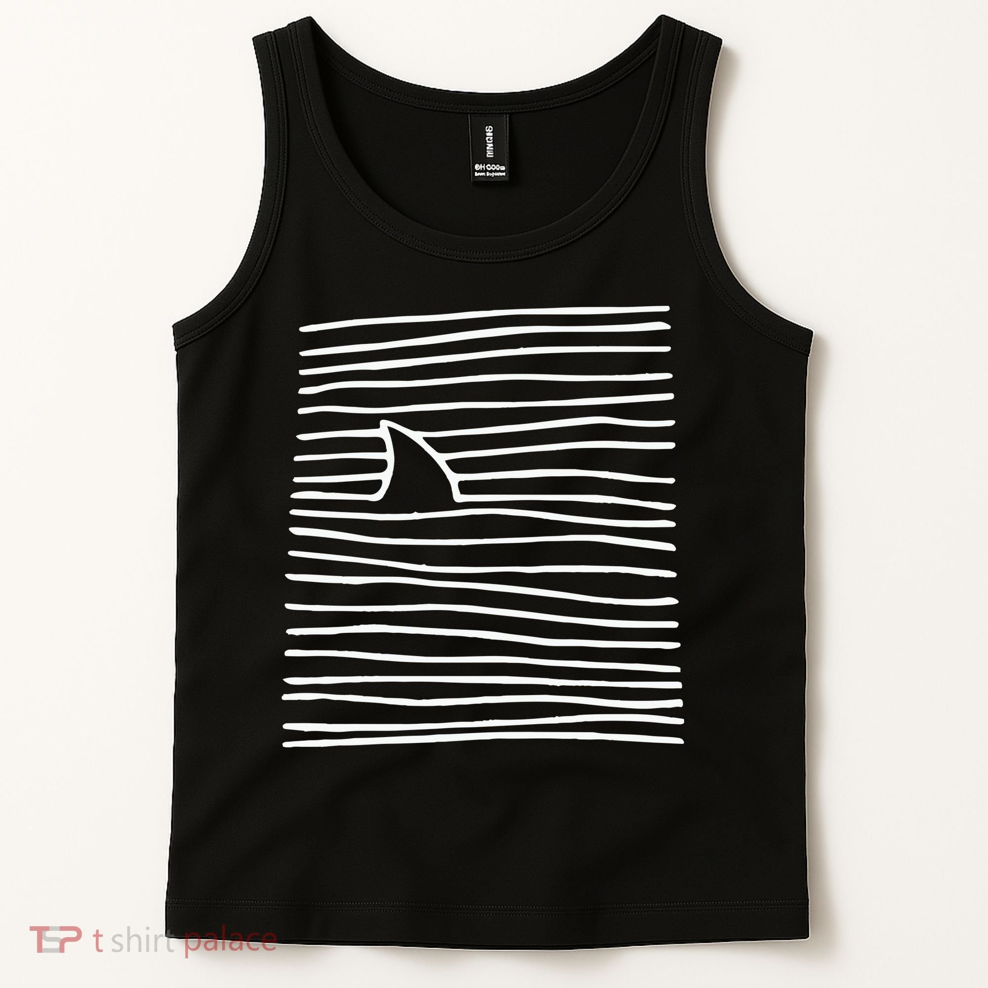 Shark Fin Shark Swimming Tank Top