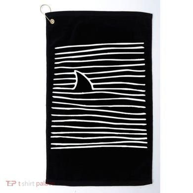 Shark Fin Shark Swimming Golf Towel