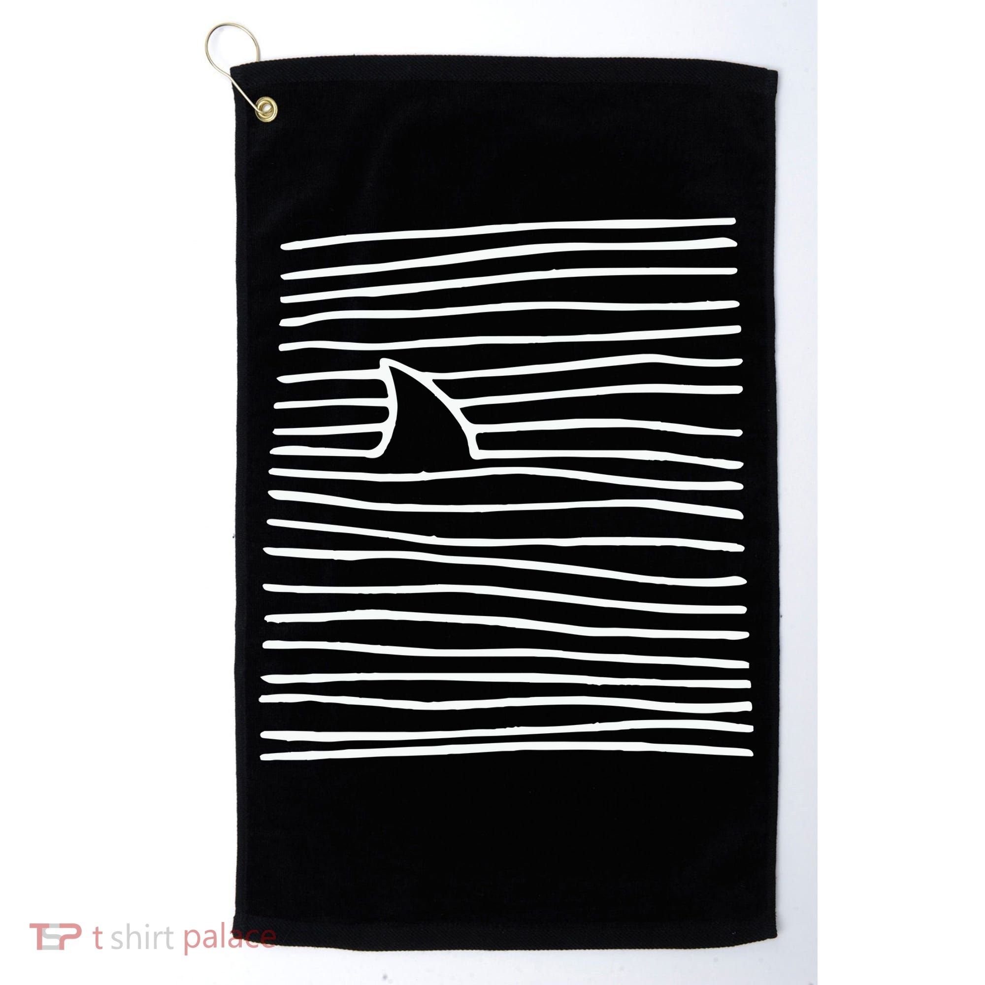 Shark Fin Shark Swimming Golf Towel