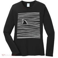 Shark Fin Shark Swimming Women's Long Sleeve Shirt thumb 0