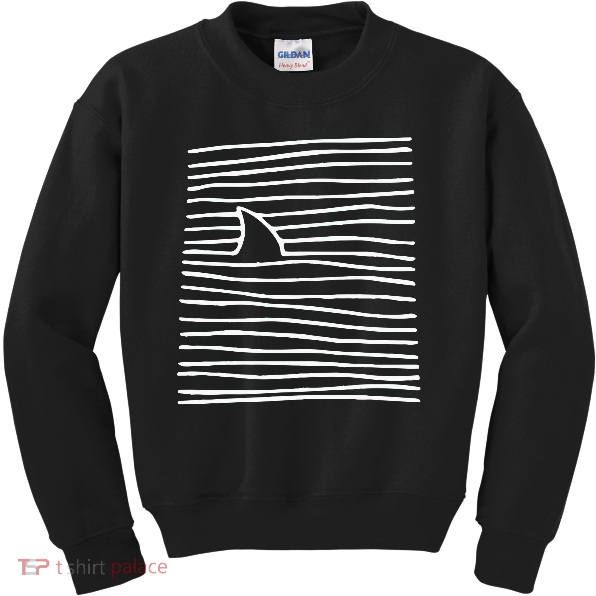 Shark Fin Shark Swimming Kids Sweatshirt