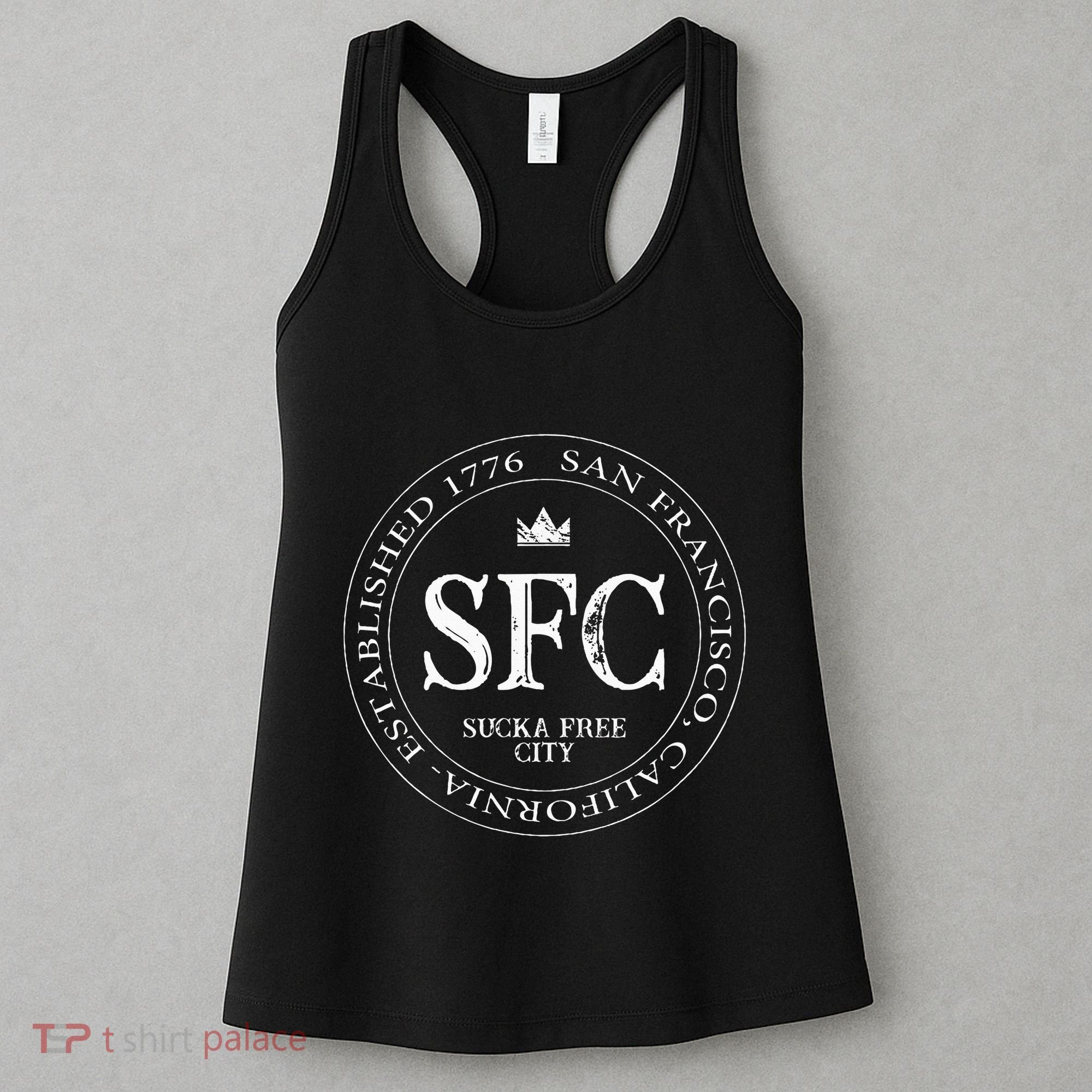 San Francisco Sucka Free City Sf Patch Badge Logo Women's Tank Top