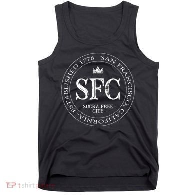 San Francisco Sucka Free City Sf Patch Badge Logo Tank Top