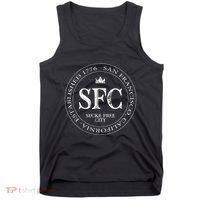 San Francisco Sucka Free City Sf Patch Badge Logo Tank Top thumb 0