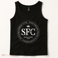 San Francisco Sucka Free City Sf Patch Badge Logo Tank Top thumb 2