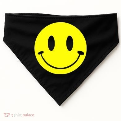 SMILEY FACE USA-Made Doggie Bandana