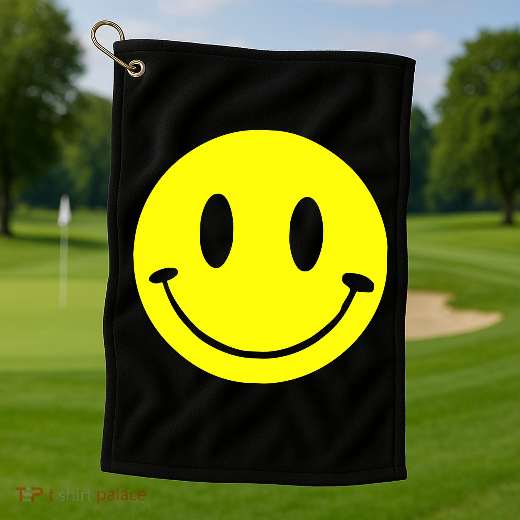 SMILEY FACE Golf Towel