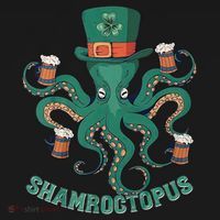 Shamroctopus Funny St Patrick's Day Octopus Drinking Team Coaster thumb 2