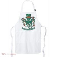 Shamroctopus Funny St Patrick's Day Octopus Drinking Team Apron thumb 0