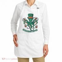 Shamroctopus Funny St Patrick's Day Octopus Drinking Team Apron thumb 2