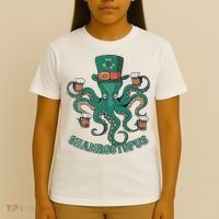 Shamroctopus Funny St Patrick's Day Octopus Drinking Team T-Shirt thumb 4