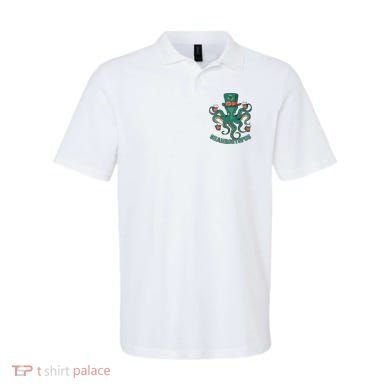 Shamroctopus Funny St Patrick's Day Octopus Drinking Team Polo