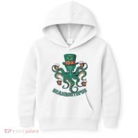 Shamroctopus Funny St Patrick's Day Octopus Drinking Team Kids Hoodie thumb 0