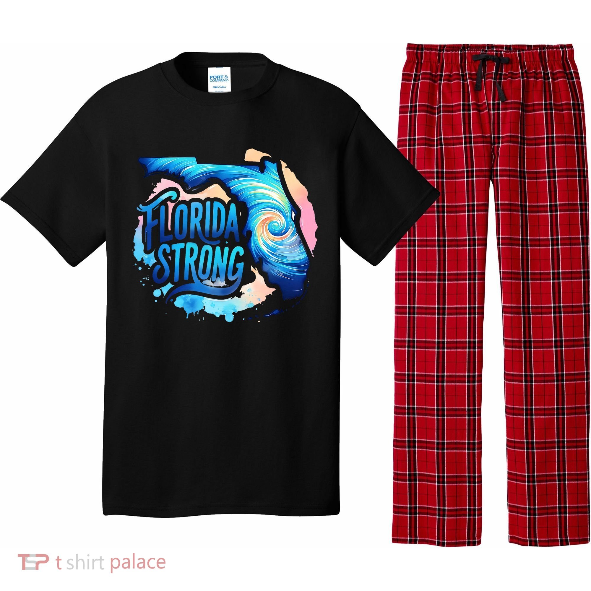 Support Florida Stay Western Strong Florida Hurricane Milton Pajama Set
