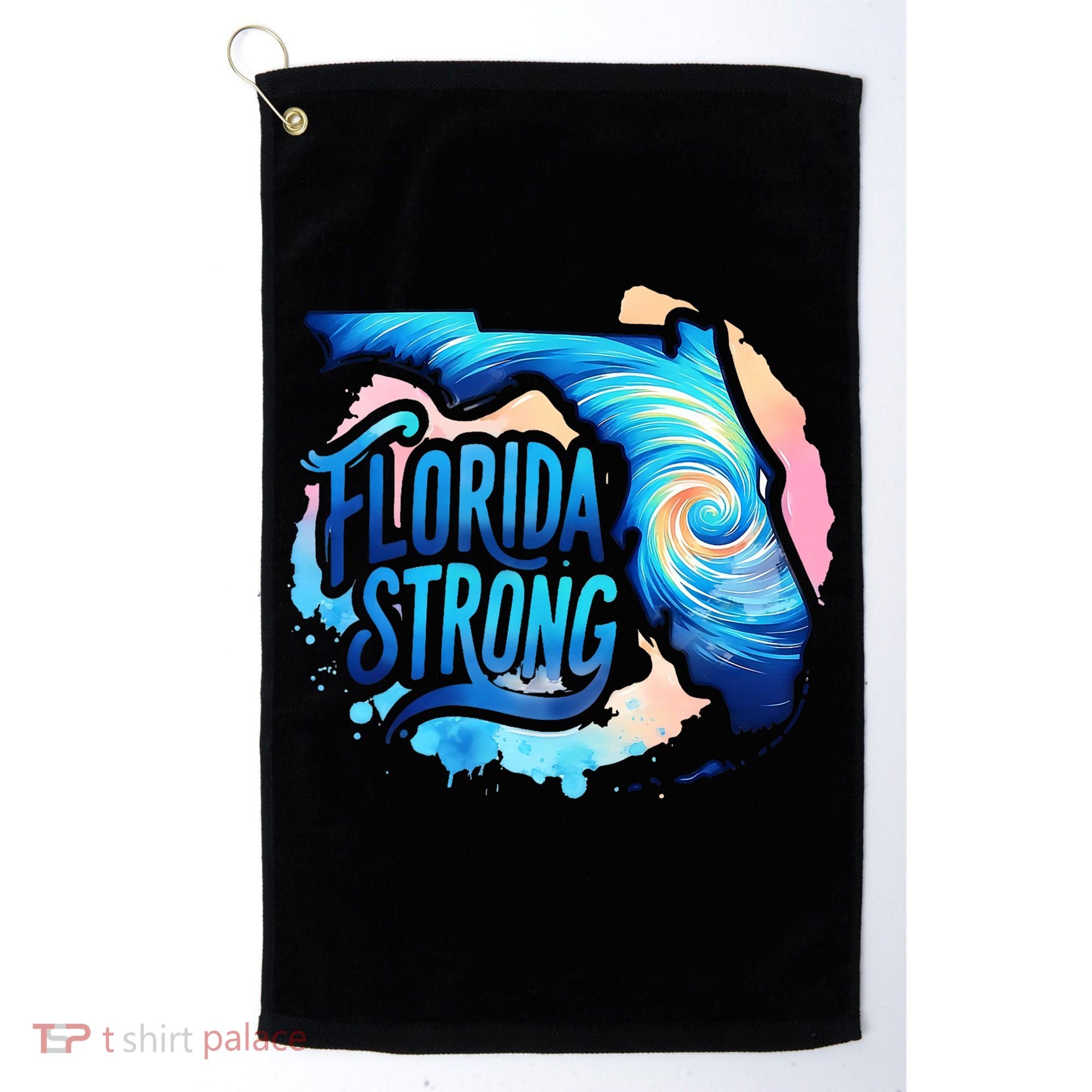 Support Florida Stay Western Strong Florida Hurricane Milton Golf Towel