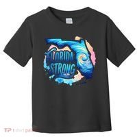 Support Florida Stay Western Strong Florida Hurricane Milton Toddler T-Shirt thumb 0