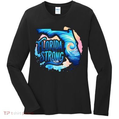Support Florida Stay Western Strong Florida Hurricane Milton Women's Long Sleeve Shirt