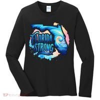 Support Florida Stay Western Strong Florida Hurricane Milton Women's Long Sleeve Shirt thumb 0