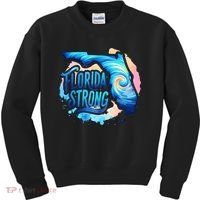 Support Florida Stay Western Strong Florida Hurricane Milton Kids Sweatshirt thumb 0