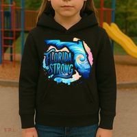 Support Florida Stay Western Strong Florida Hurricane Milton Kids Hoodie thumb 3