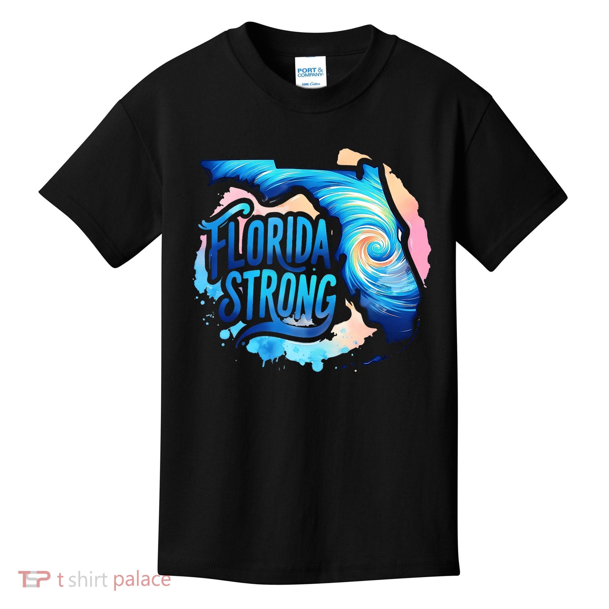 Support Florida Stay Western Strong Florida Hurricane Milton Kids T-Shirt