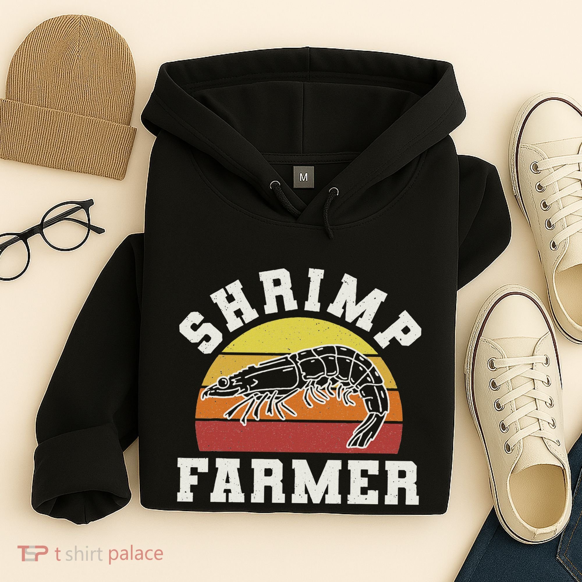 Shrimp Farmer Shrimp Seafood Shellfish Hoodie