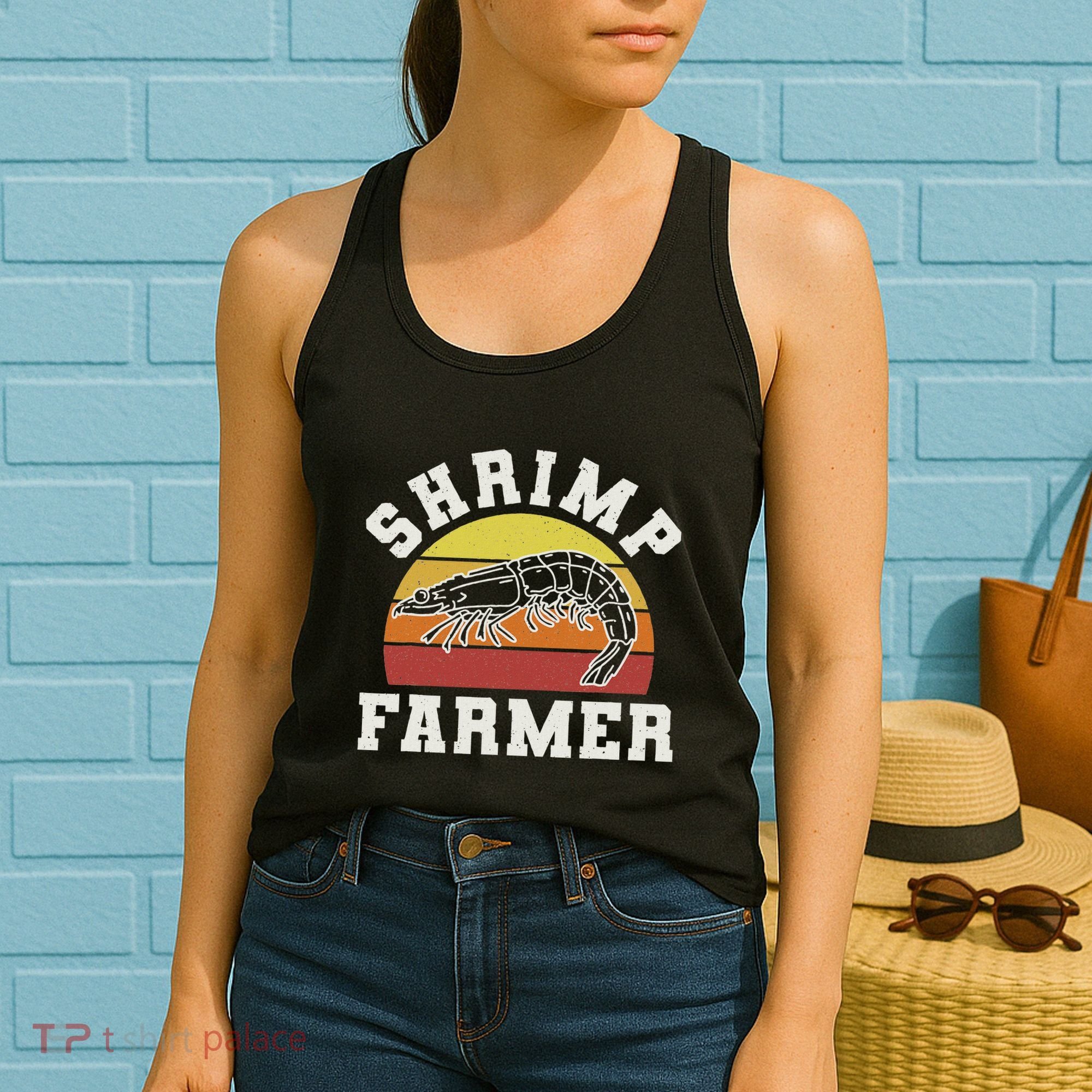 Shrimp Farmer Shrimp Seafood Shellfish Women's Tank Top
