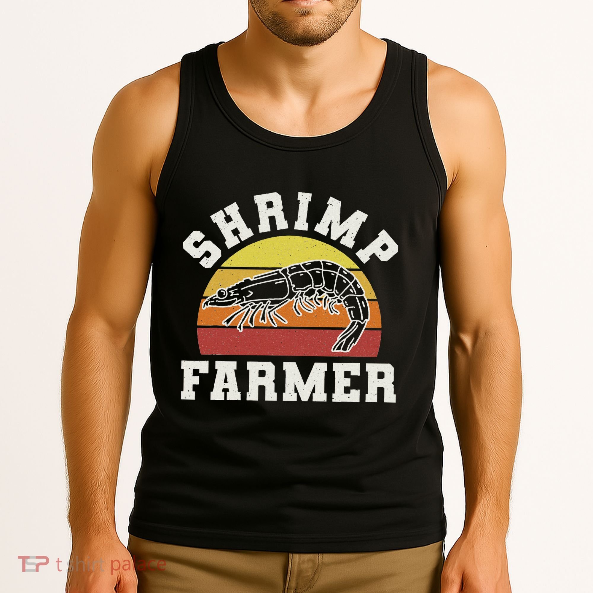 Shrimp Farmer Shrimp Seafood Shellfish Tank Top