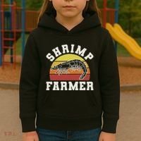 Shrimp Farmer Shrimp Seafood Shellfish Kids Hoodie thumb 3