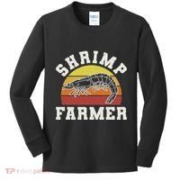 Shrimp Farmer Shrimp Seafood Shellfish Kids Long Sleeve Shirt thumb 0