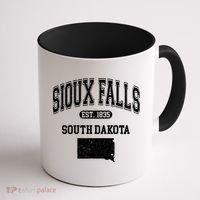 Sioux Falls South Dakota Est 1835 Varsity Coffee Mug thumb 1