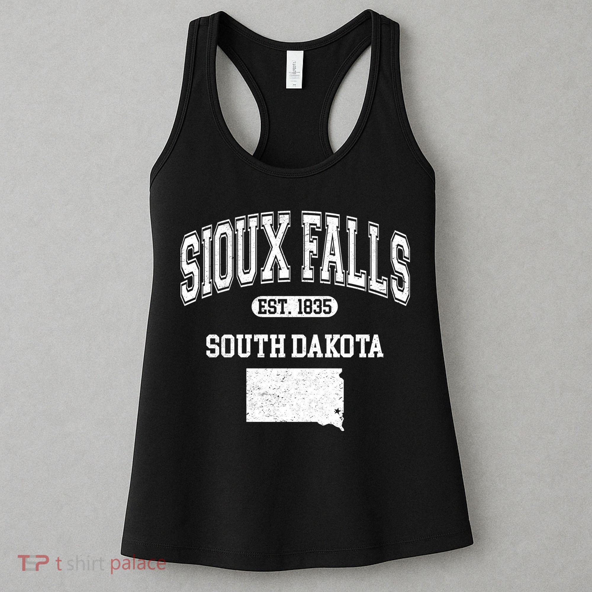 Sioux Falls South Dakota Est 1835 Varsity Women's Tank Top
