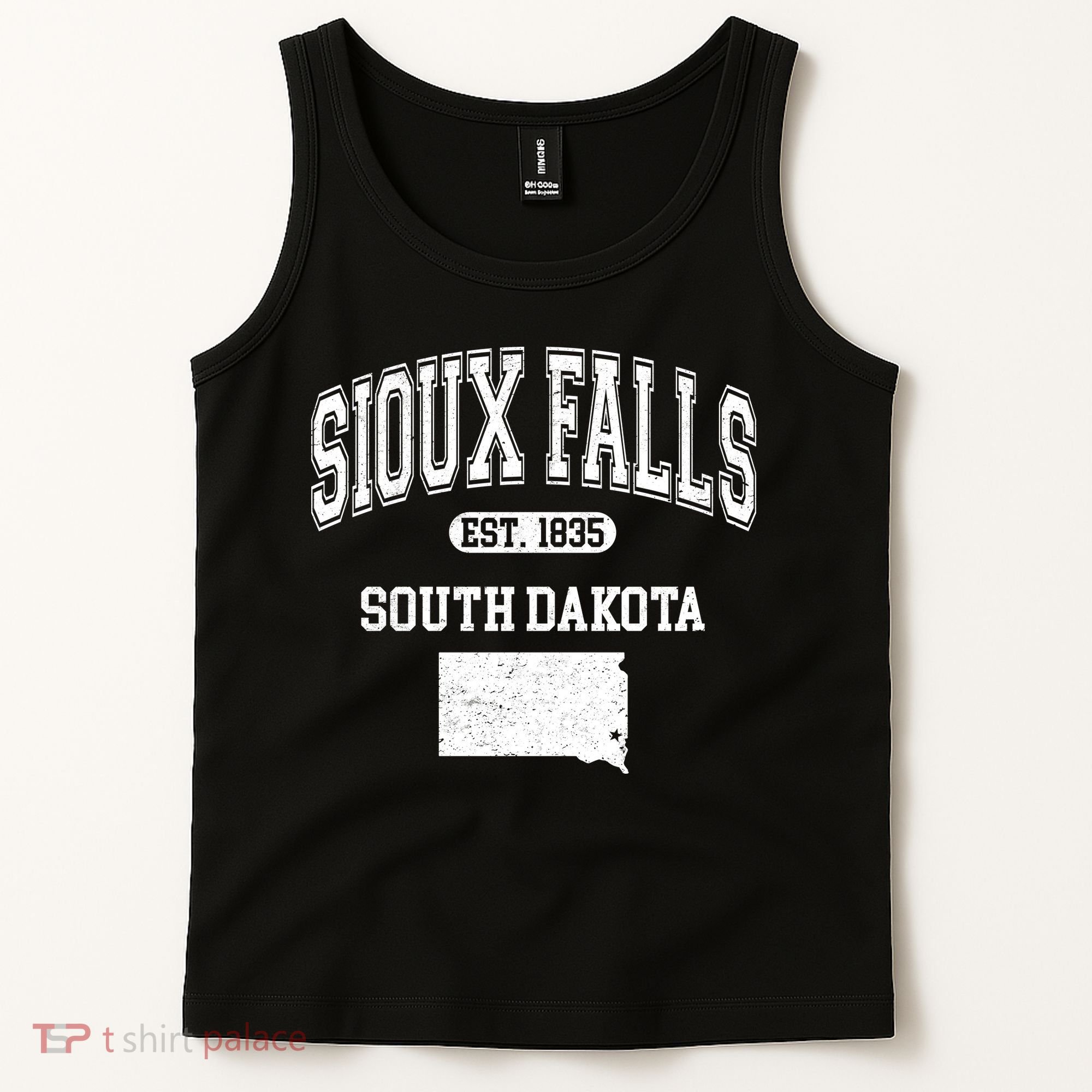 Sioux Falls South Dakota Est 1835 Varsity Tank Top