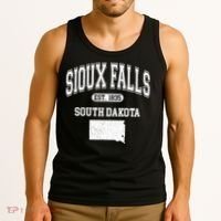 Sioux Falls South Dakota Est 1835 Varsity Tank Top thumb 3