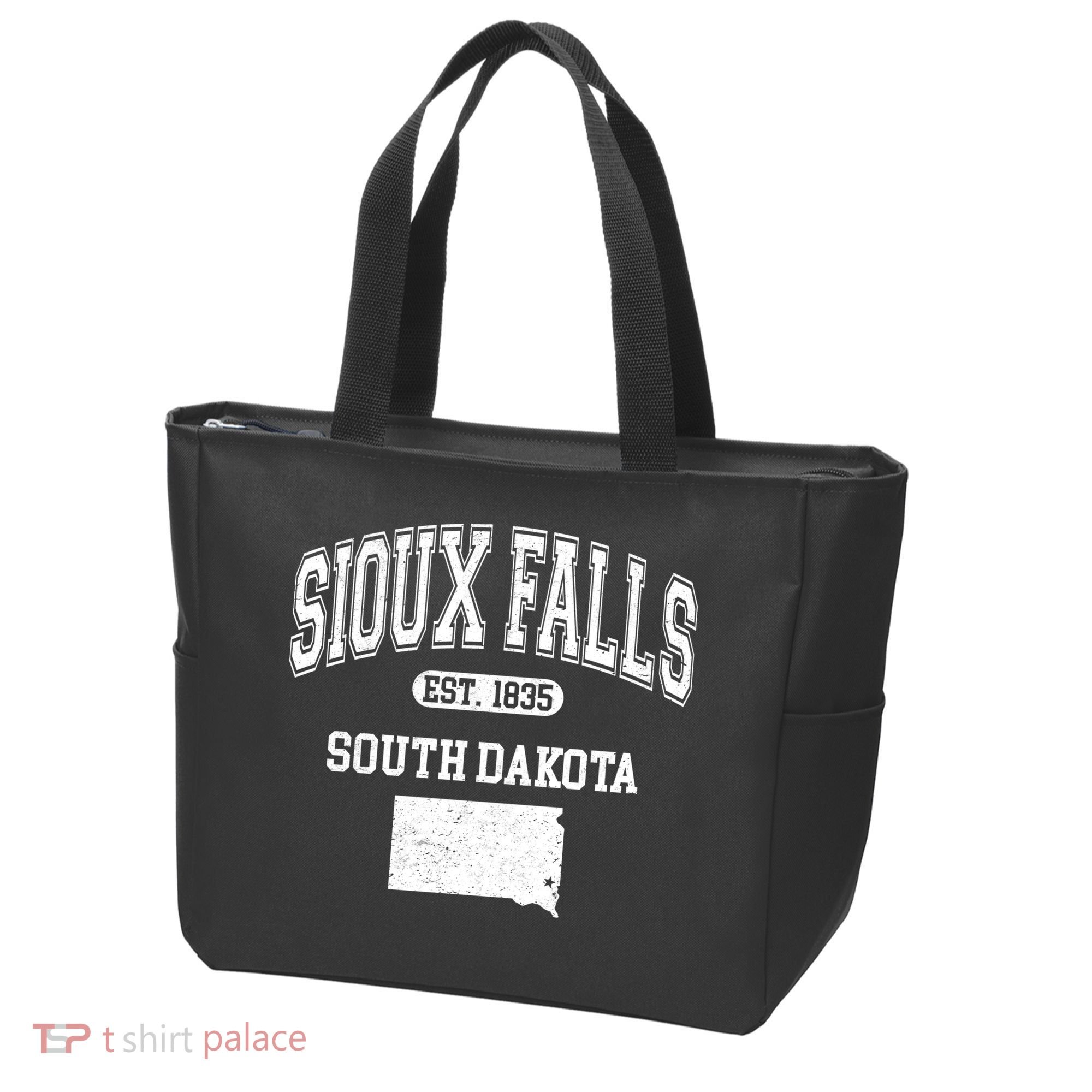 Sioux Falls South Dakota Est 1835 Varsity Tote Bag