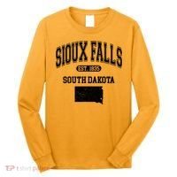 Sioux Falls South Dakota Est 1835 Varsity Long Sleeve Shirt thumb 0