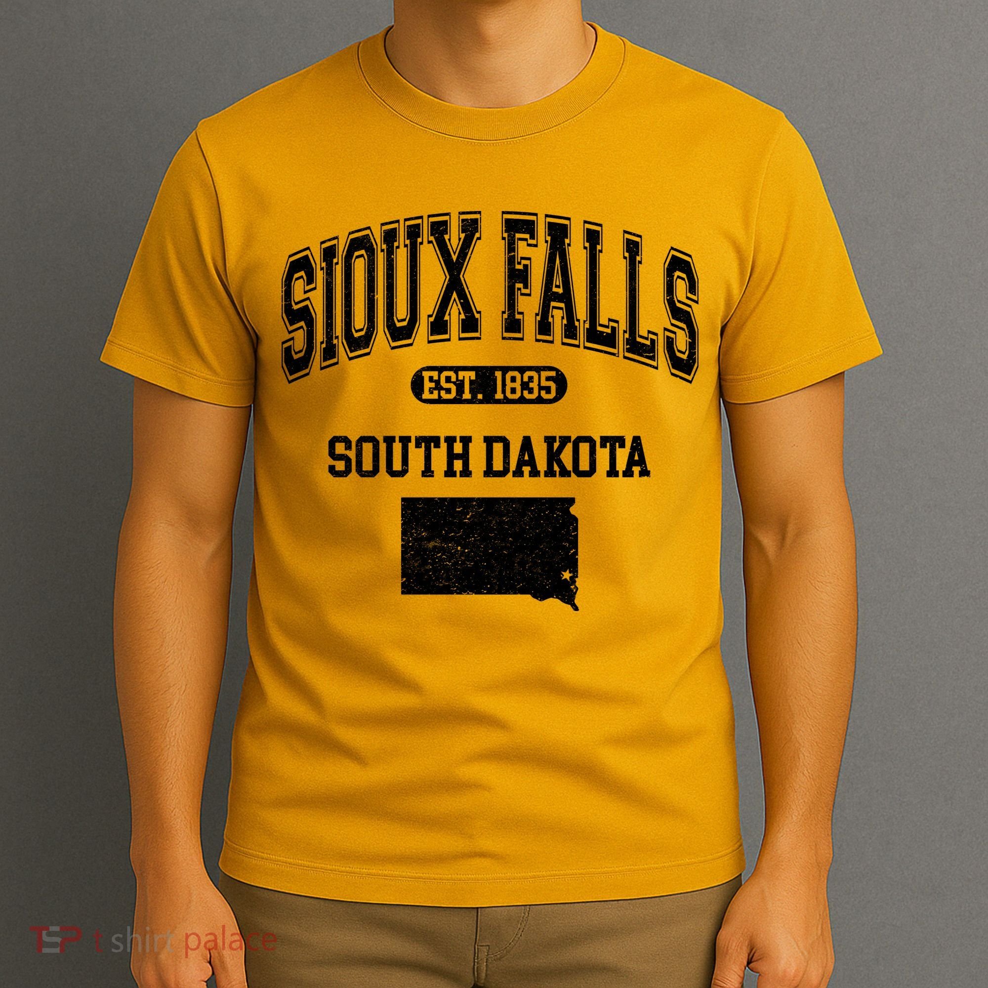 Sioux Falls South Dakota Est 1835 Varsity T-Shirt
